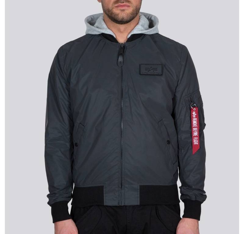 Alpha Industries Funktionsjacke Fliegerjacke MA-1 LW HD Reflective schwarz Herren von Alpha Industries