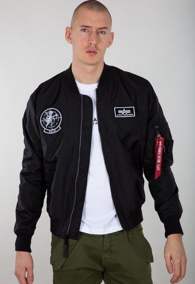 Alpha Industries Funktionsjacke Fliegerjacke MA-1 TT Glow In The Dark schwarz Herren von Alpha Industries