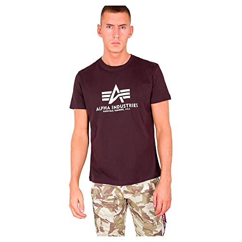 Alpha Industries Herren Basic T-Shirt, Deep Maroon, XS Alpha Industries Herren Basic T-Shirt, Deep Maroon, XS von Alpha Industries
