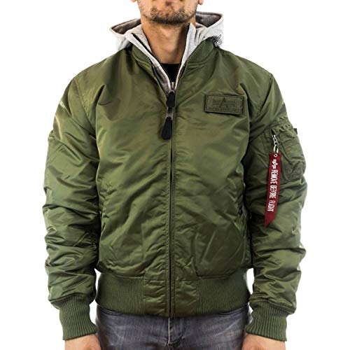 Alpha Industries Herren Fliegerjacke MA-1 D-Tec, Green, Gr. XL von ALPHA INDUSTRIES