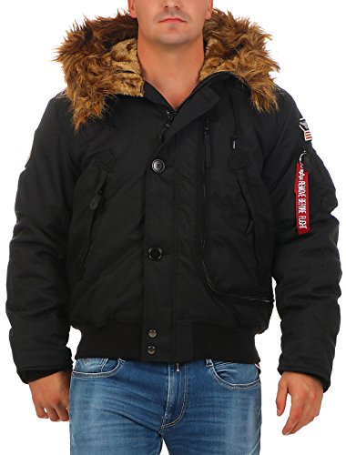 Alpha Industries Herren Polar Jacket SV Winterjacke Jacke, Schwarz (Black 03), Medium von ALPHA INDUSTRIES