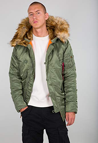 Alpha Industries Herren N3B VF 59 Damen Winterjacke, Sage-Green, 2 XL von ALPHA INDUSTRIES