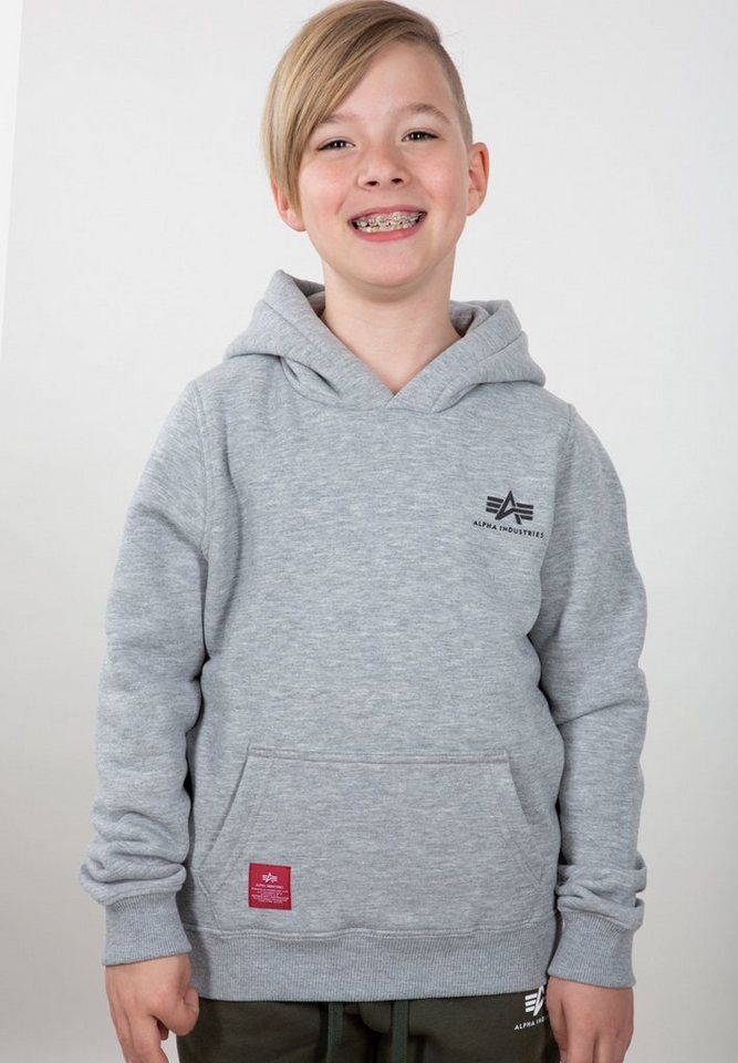 Alpha Industries Hoodie ALPHA INDUSTRIES Kids - Hoodies Basic Hoody Small Logo Kids von Alpha Industries