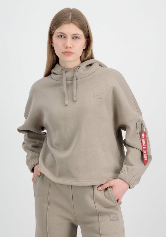 Alpha Industries Hoodie ALPHA INDUSTRIES Women - Hoodies X-Fit Label OS Hoody Wmn von Alpha Industries