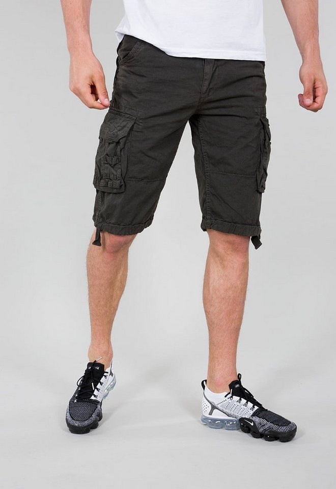 Alpha Industries Jogginghose Freizeithose Jet (Baumwolle) kurz grauschwarz Herren von Alpha Industries