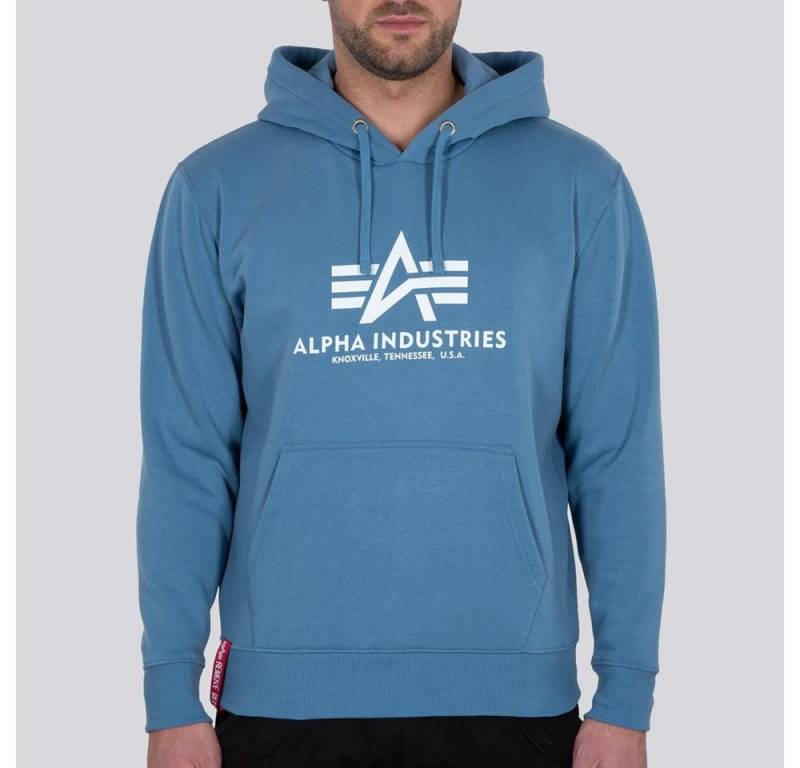 Alpha Industries Kapuzenpullover (Hoodie) Basic Logo airforceblau Herren von Alpha Industries