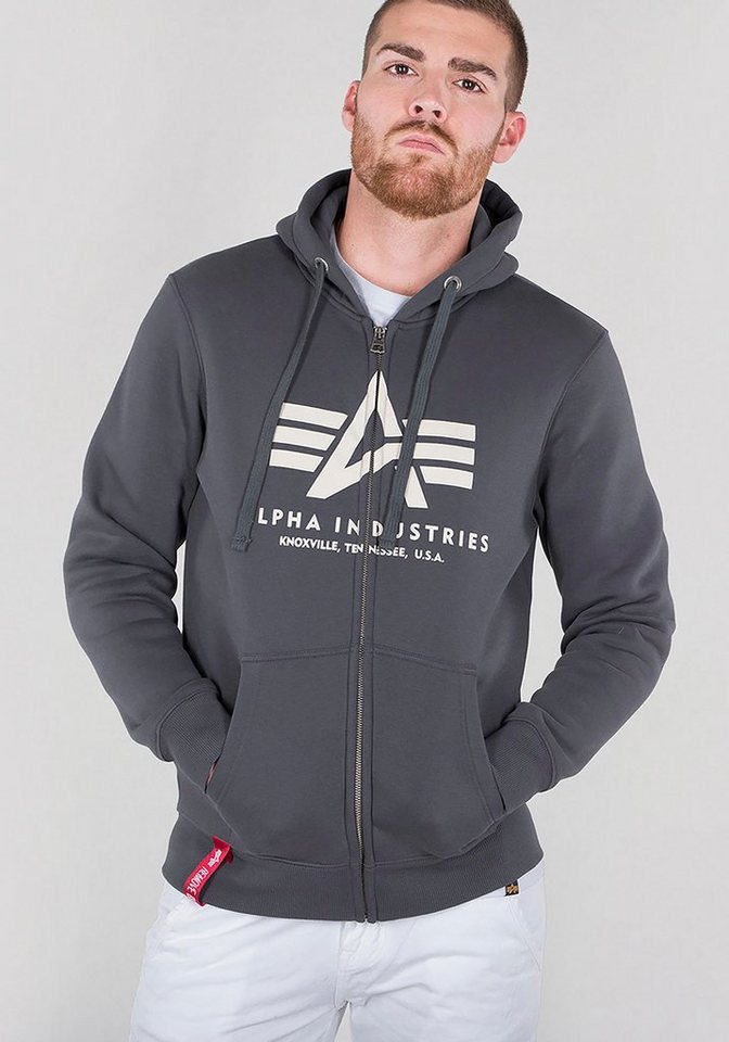 Alpha Industries Kapuzensweatjacke BASIC ZIP HOODY von Alpha Industries