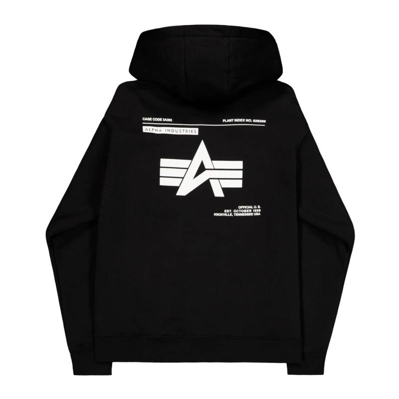 Alpha Industries Label Hoodie Zip von Alpha Industries