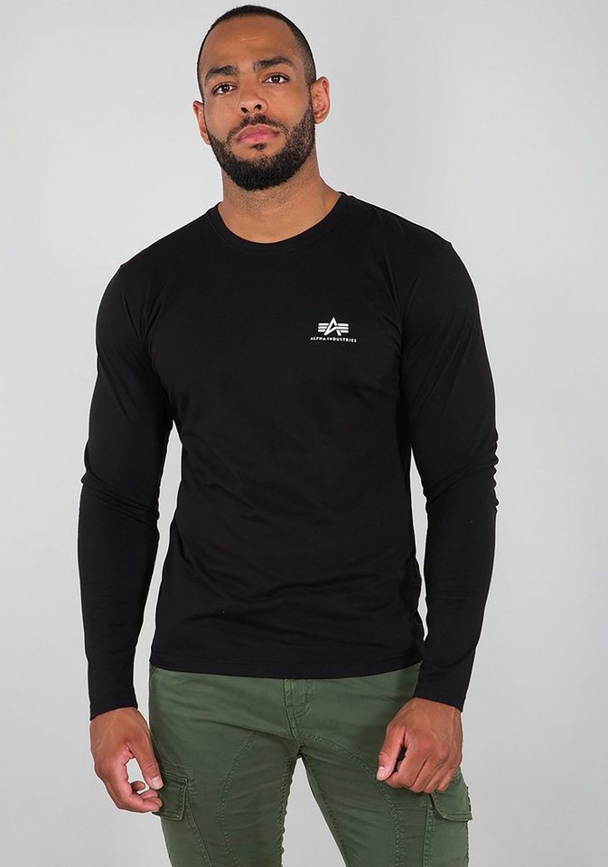 Alpha Industries Langarmshirt Basic LS Small Logo von Alpha Industries