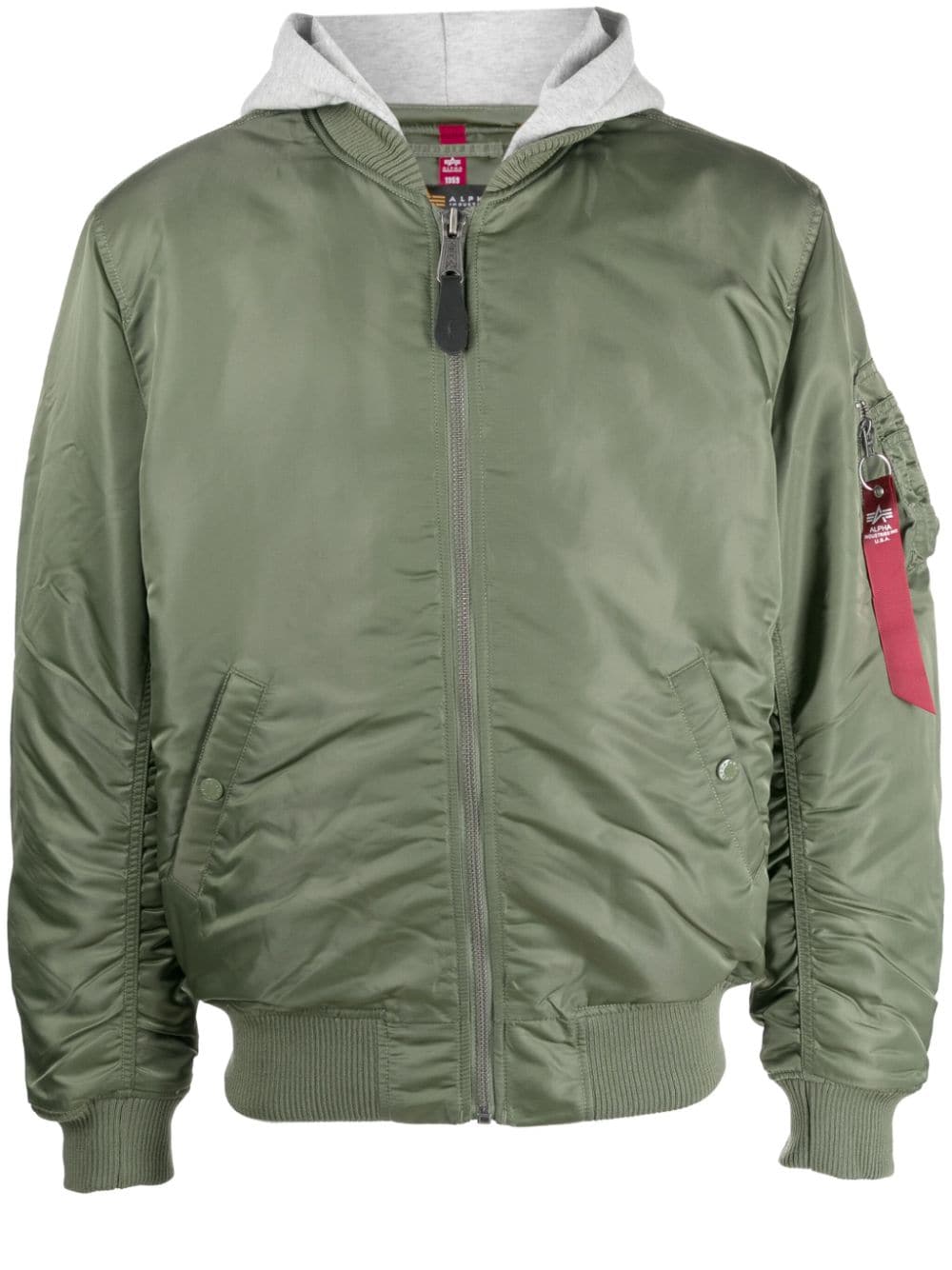 Alpha Industries MA-1 Bomberjacke mit Stehkragen - Grün von Alpha Industries