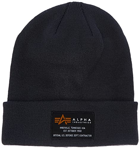 Alpha Industries Unisex Crew Strickmütze aus Acryl Beanie-Mütze, Rep.Grey, Talla Única von ALPHA INDUSTRIES