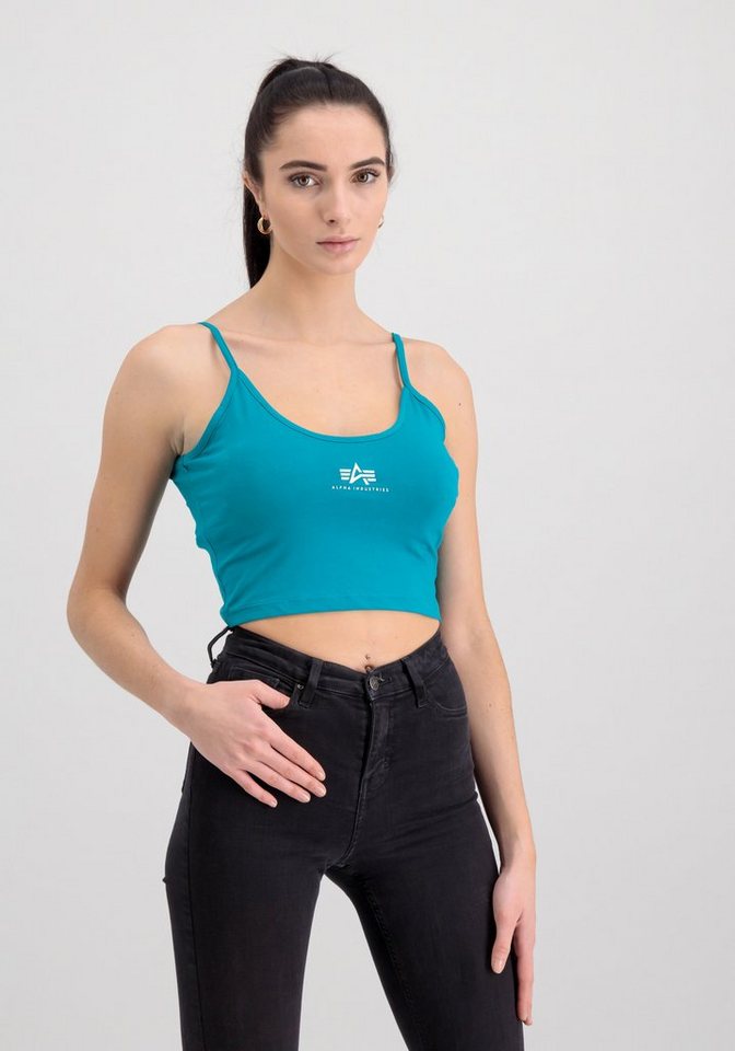 Alpha Industries Muscleshirt ALPHA INDUSTRIES Women - Tanks Basic Crop-Top SL Wmn von Alpha Industries