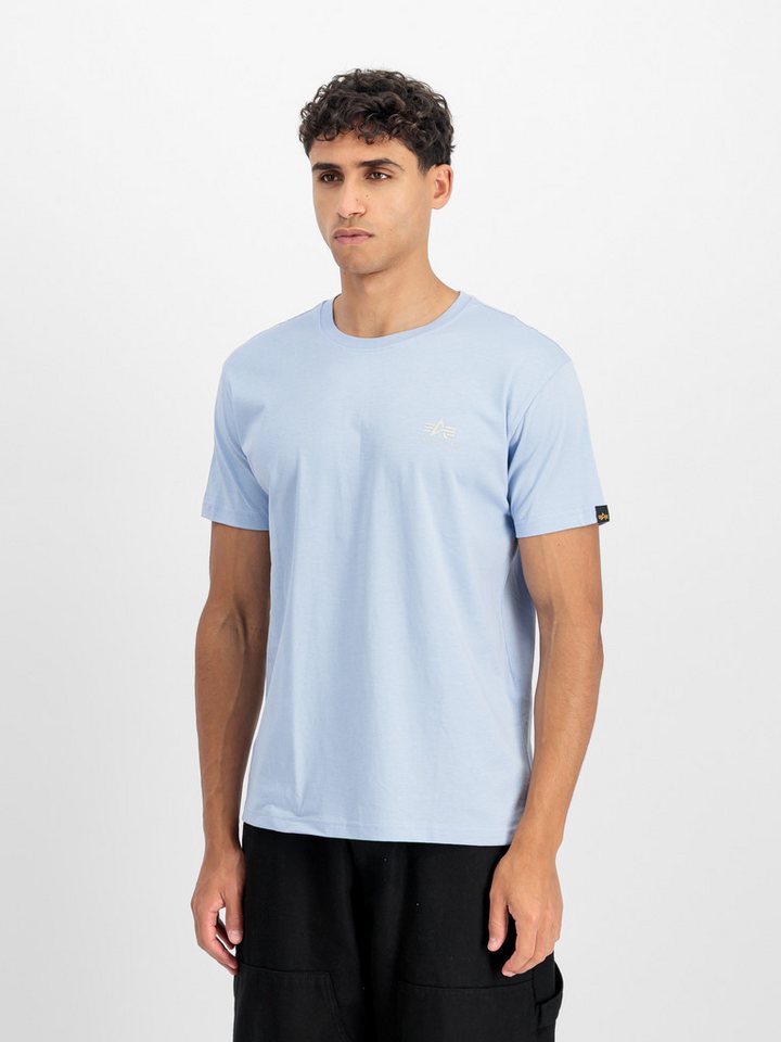 Alpha Industries Rundhalsshirt BASIC T SMALL LOGO Baumwolle, regular fit von Alpha Industries