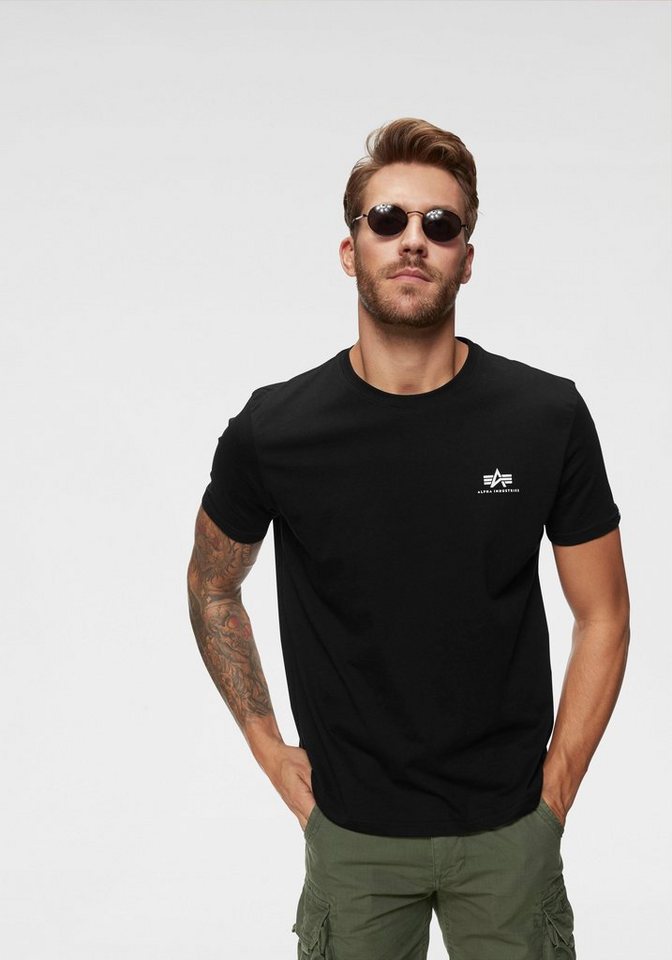 Alpha Industries Rundhalsshirt BASIC T SMALL LOGO von Alpha Industries