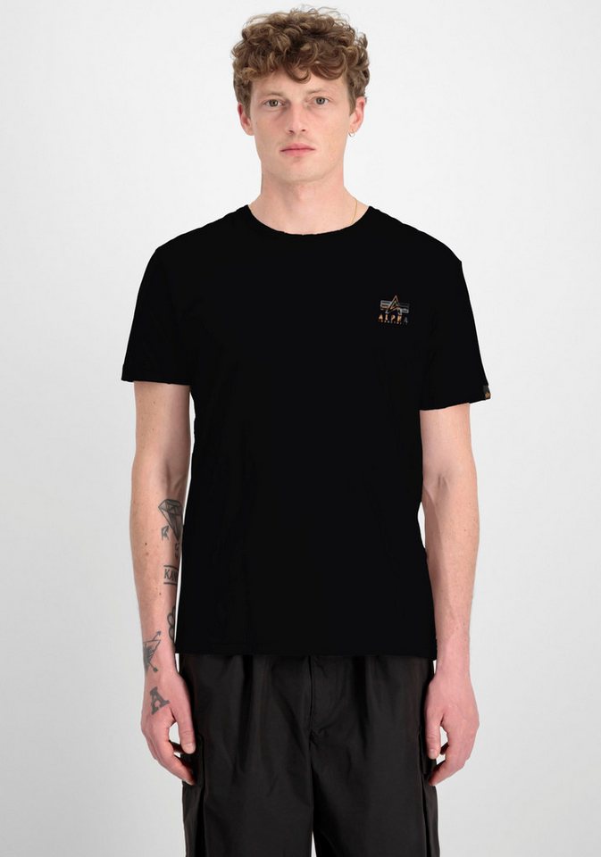 Alpha Industries Rundhalsshirt Camo Logo Puff Print BP T von Alpha Industries