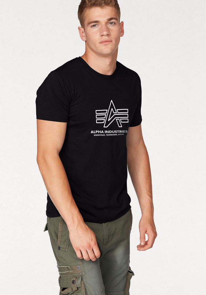 Alpha Industries Rundhalsshirt Logo Print T von Alpha Industries