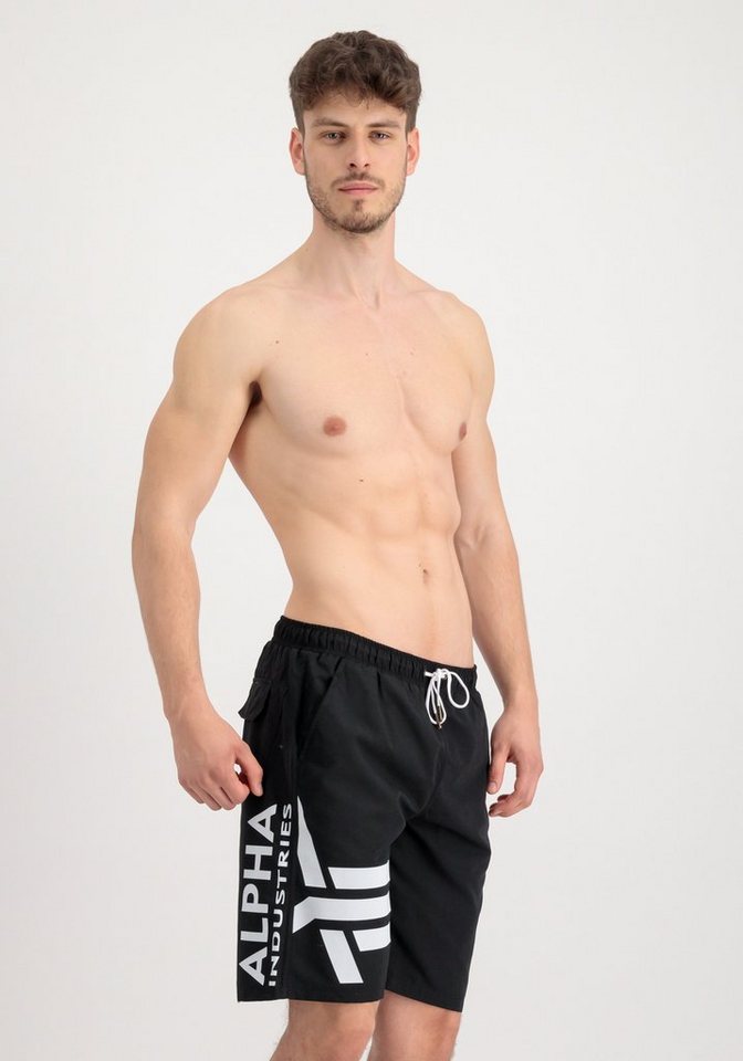 Alpha Industries Shorts ALPHA INDUSTRIES Men - Beachwear Side Print Board Short von Alpha Industries