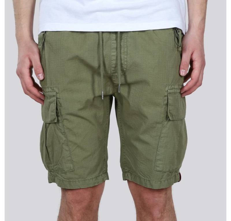 Alpha Industries Shorts Freizeithose Ripstop Jogger kurz olivegrün Herren von Alpha Industries
