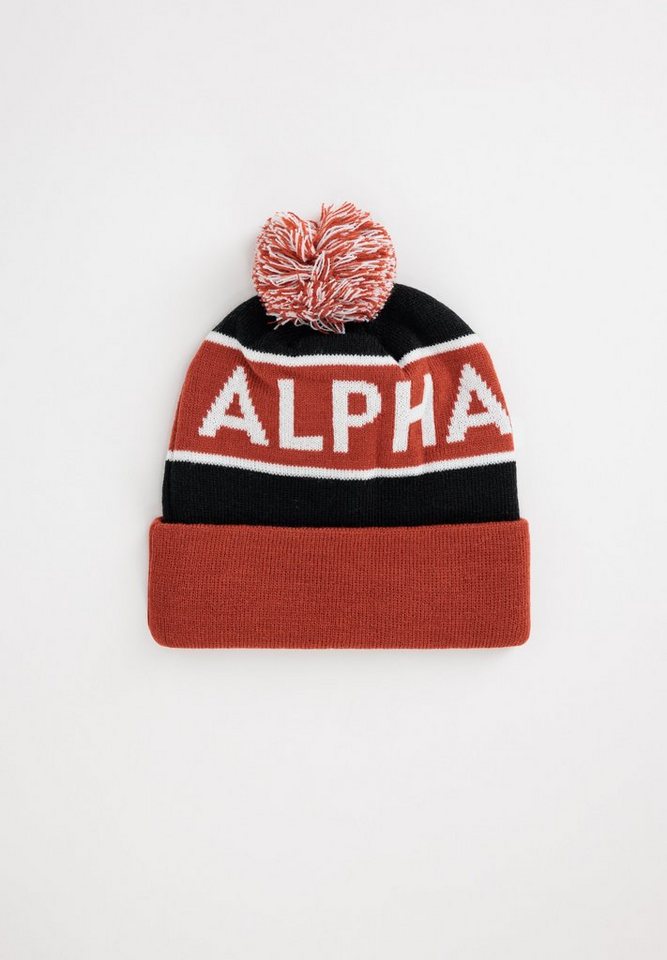 Alpha Industries Skimütze ALPHA INDUSTRIES Accessoires - Headwear Block Bobble Beanie von Alpha Industries