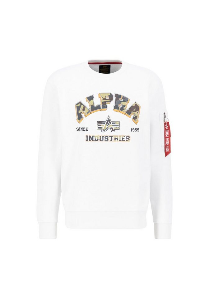 Alpha Industries Sweater ALPHA INDUSTRIES Men - Sweatshirts College Camo Sweater von Alpha Industries