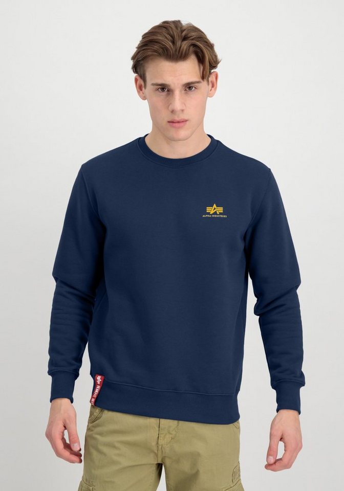 Alpha Industries Sweater ALPHA INDUSTRIES Men - Sweatshirts Basic Sweater Small Logo von Alpha Industries