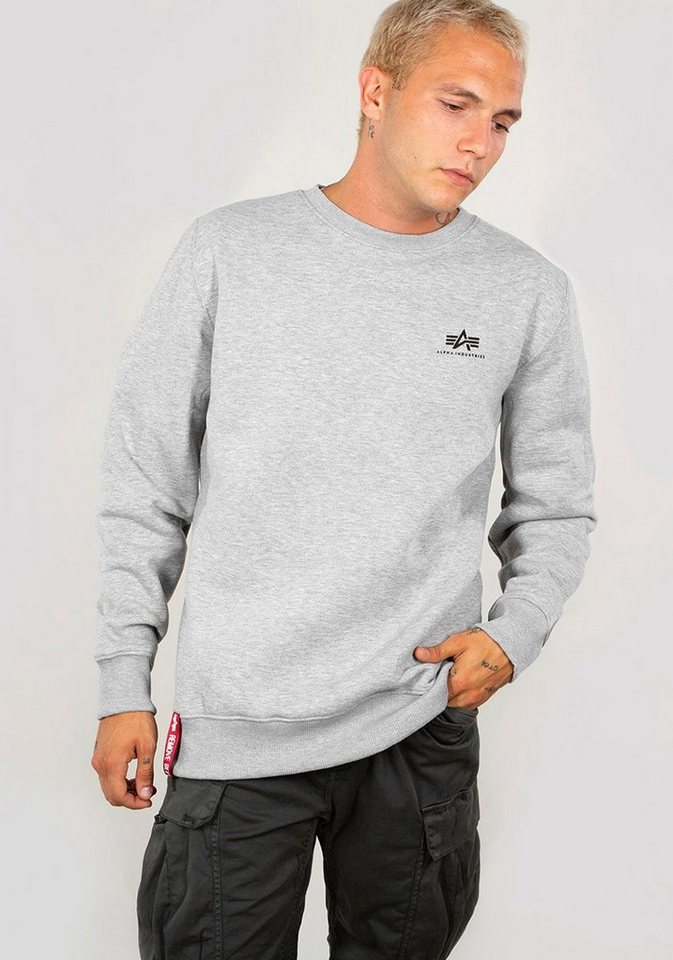 Alpha Industries Sweatshirt Basic Sweater small Logo von Alpha Industries