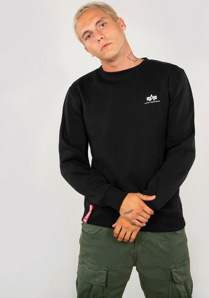 Alpha Industries Sweatshirt Basic Sweater small Logo von Alpha Industries