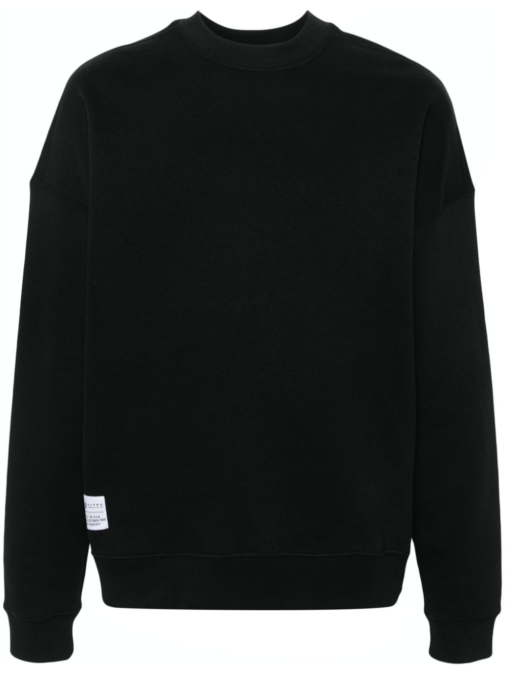 Alpha Industries Sweatshirt mit Logo-Print - Schwarz von Alpha Industries