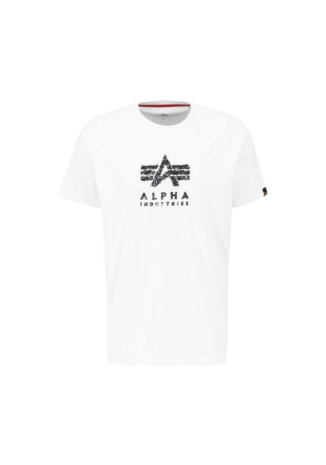 Alpha Industries T-Shirt Alpha Industries Men - T-Shirts Grunge Logo T-Shirt von Alpha Industries