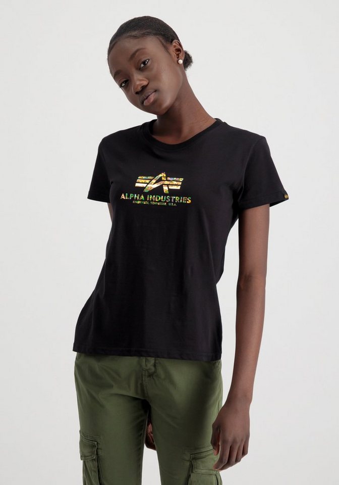 Alpha Industries T-Shirt ALPHA INDUSTRIES Women - T-Shirts New Basic T Hol. Print Wmn von Alpha Industries