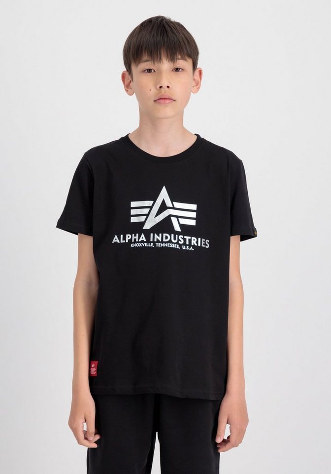 Alpha Industries T-Shirt ALPHA INDUSTRIES Kids - T-Shirts Basic T Foil Print Kids/Teens von Alpha Industries