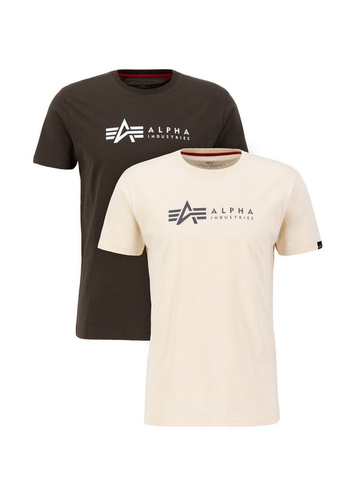 Alpha Industries T-Shirt Alpha Label T-Shirt 2 Pack von Alpha Industries