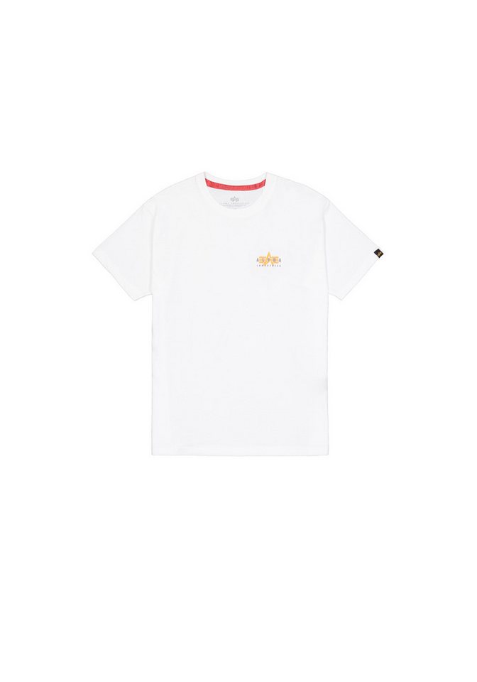 Alpha Industries T-Shirt Puff Print Logo Backprint T-Shirt von Alpha Industries