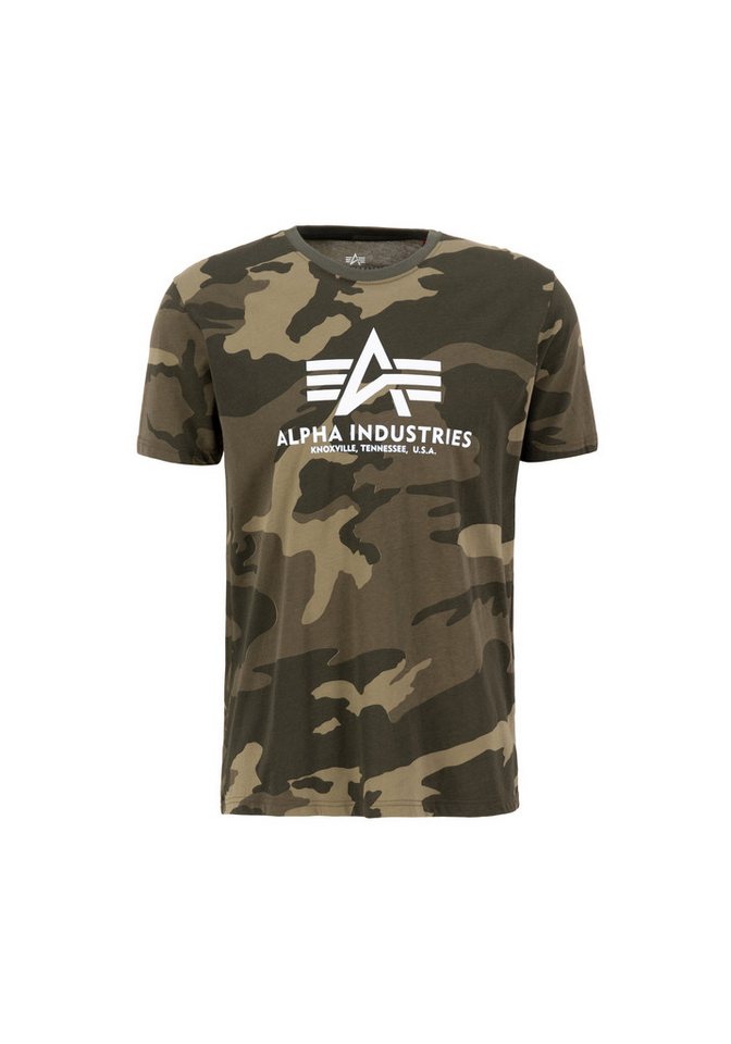 Alpha Industries T-Shirt ALPHA INDUSTRIES Men - T-Shirts Basic T-Shirt Camo von Alpha Industries