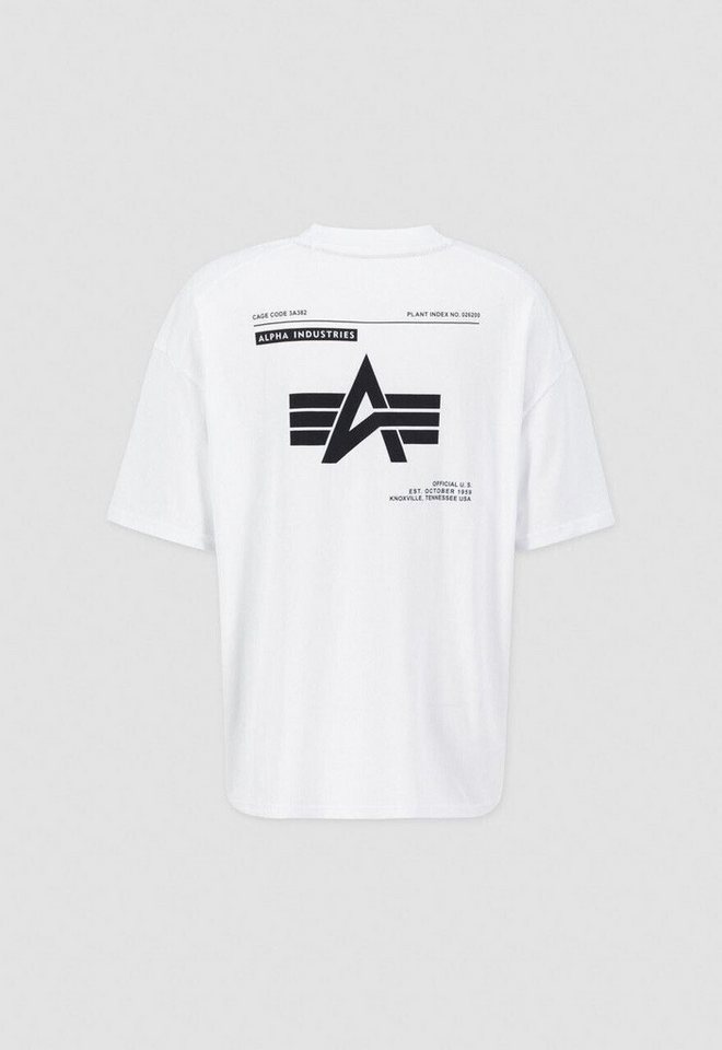 Alpha Industries T-Shirt - lässiges weites Oversized Shirt mit Backprint - Logo BP T von Alpha Industries