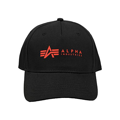 Alpha Industries Unisex Alpha Cap Basecap Baseballkappe, Black/Red, Talla Única von ALPHA INDUSTRIES