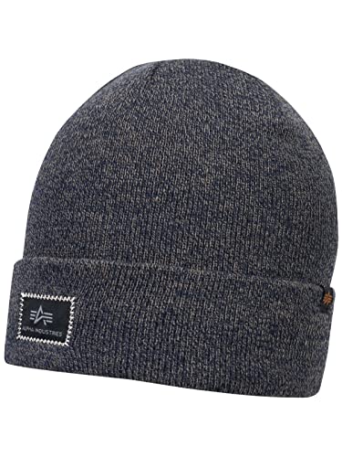 ALPHA INDUSTRIES Unisex X-Fit Beanie Baskenmütze, Charcoal Heather, Einheitsgröße von ALPHA INDUSTRIES