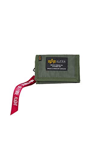 Alpha Industries Unisex-Erwachsene Crew Wallet Gürteltasche Reisezubehör-Brieftasche, Sage-Green von ALPHA INDUSTRIES