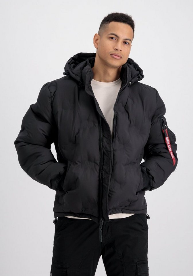 Alpha Industries Winterjacke ALPHA INDUSTRIES Men - Parka & Winter Jackets Hooded Logo Puffer von Alpha Industries