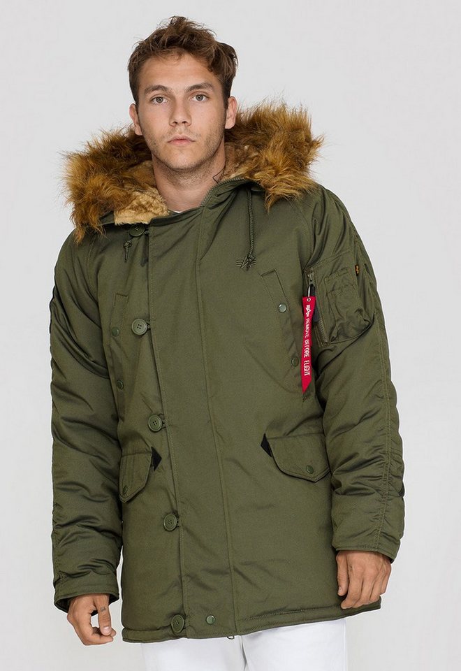 Alpha Industries Winterjacke Explorer dunkelgrün Herren von Alpha Industries