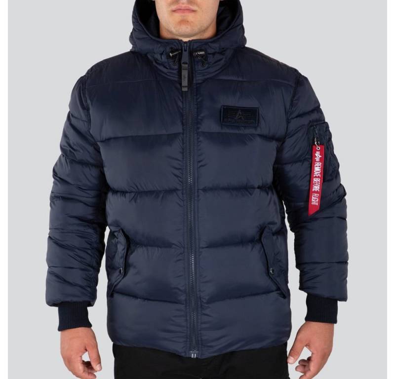 Alpha Industries Winterjacke Hooded Puffer Alpha FD dunkelblau Herren von Alpha Industries