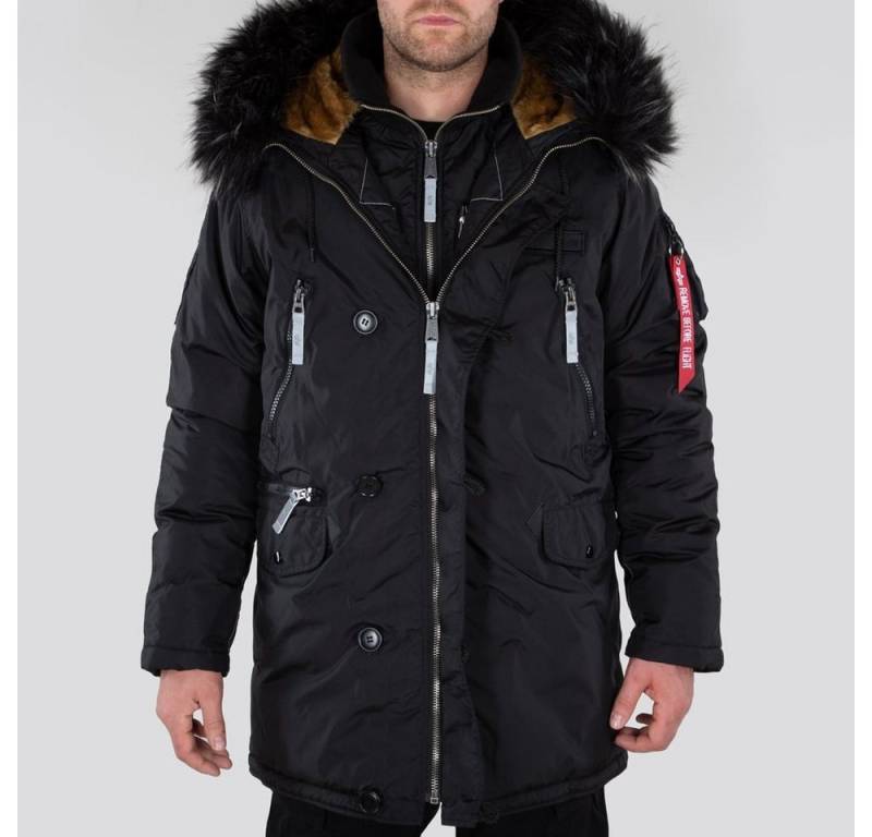 Alpha Industries Winterjacke PPS N3B schwarz/reflektierend Herren von Alpha Industries