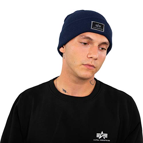 ALPHA INDUSTRIES Herren X-Fit Beanie Baskenmütze, rep.Blue, Talla Única von ALPHA INDUSTRIES