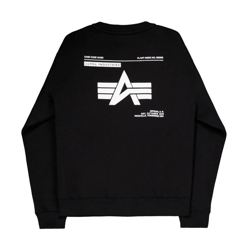 Alpha Label Back Print Sweat von Alpha Industries