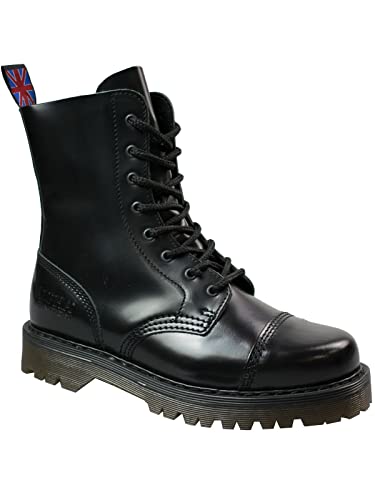 Alpha London 8-loch Boot 4160 ohne Stahlkappe Leder Stiefel Unisex Damen Herren 5054 Beige Sohle | Schwarze Naht EU 45 Alpha London 8-loch Boot 4160 ohne Stahlkappe Leder Stiefel Unisex Damen Herren 5054 Beige Sohle | Schwarze Naht EU 45 von Alpha London