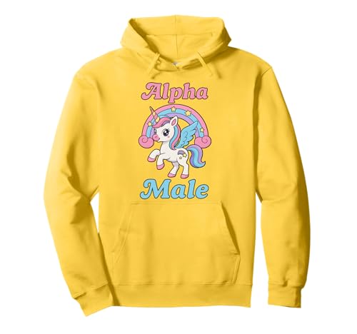 Alpha-Einhorn - ALPHA MALE UNICORN MEME - Alphamale Pullover Hoodie von Alpha Unicorn Male