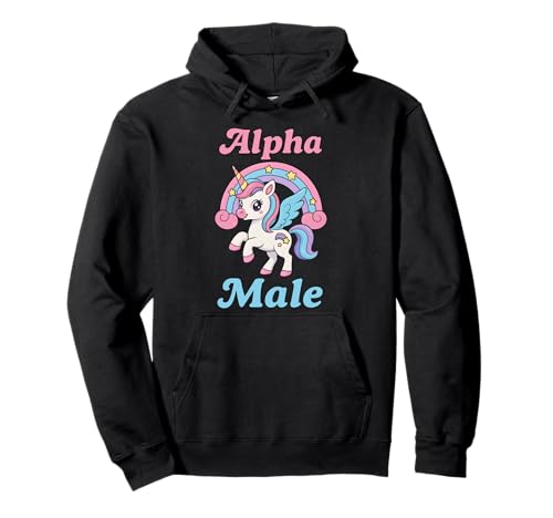 Alpha-Einhorn - ALPHA MALE UNICORN MEME - Alphamale Pullover Hoodie von Alpha Unicorn Male