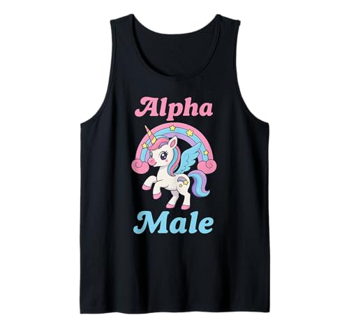 Herren Alpha-Einhorn - ALPHA MALE UNICORN MEME - Alphamale Tank Top von Alpha Unicorn Male