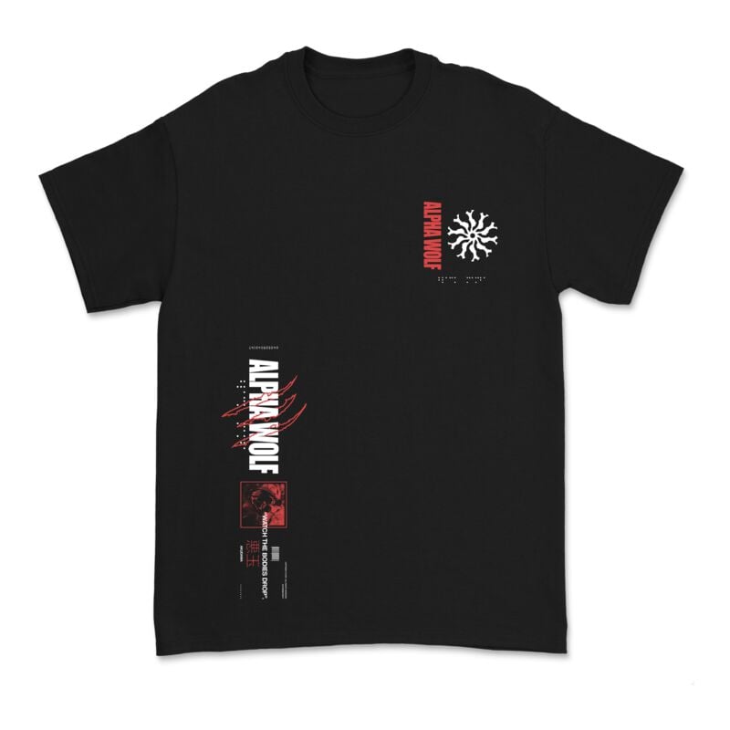 Alpha Wolf T-Shirt - Akudama - S bis 3XL - für Männer - Größe XXL - schwarz - Lizenziertes Merchandise! Alpha Wolf T-Shirt - Akudama - S bis 3XL - für Männer - Größe XXL - schwarz - Lizenziertes Merchandise! von Alpha Wolf