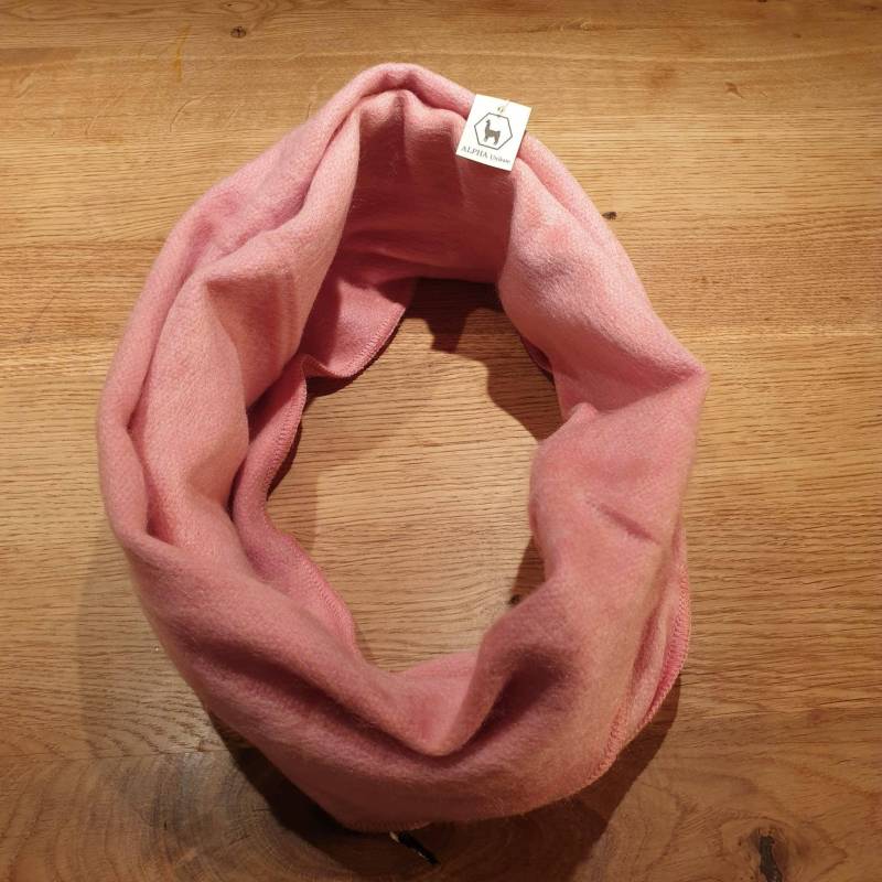 Loopschal Aus Babyalpakawolle Rose von AlphaAlpakaUnikate